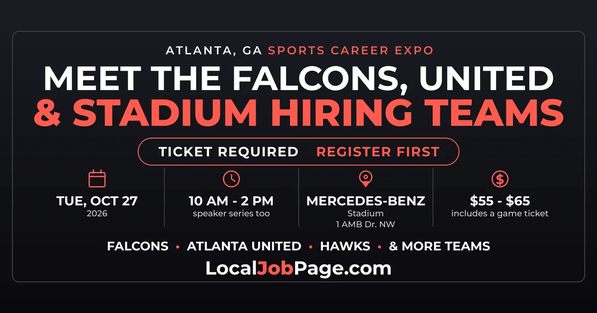 AMB Sports & Entertainment Career Expo at Mercedes-Benz Stadium: What to Know Before Oct. 27