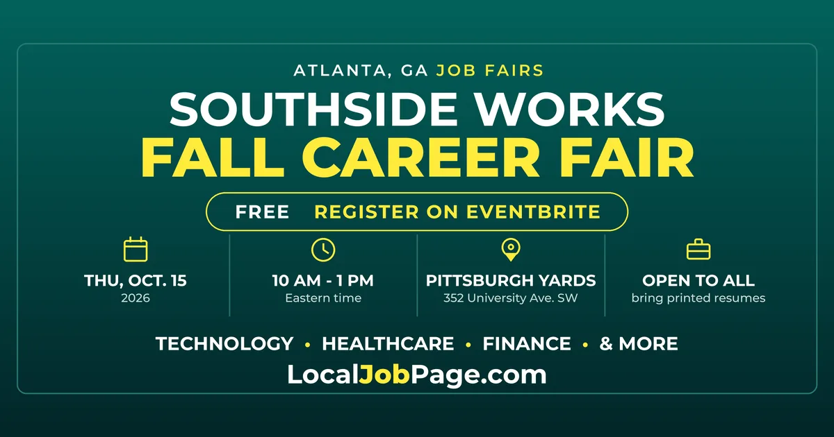 Southside Works Fall Career Fair, Oct. 15 at Pittsburgh Yards: What to Know Before You Go