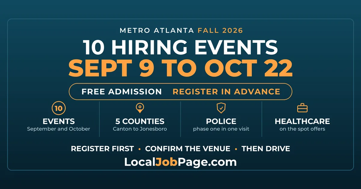 Fall 2026 Atlanta Job Fairs & Hiring Events: Your Complete Guide
